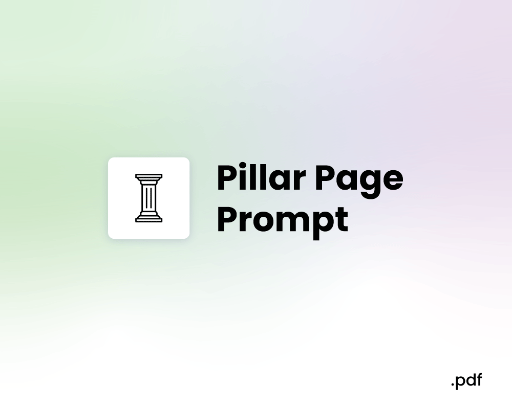 Pillar Article Generation AI Prompt